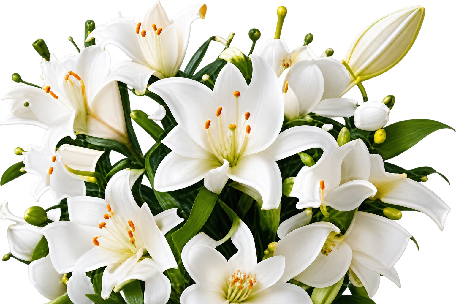 白い百合の花